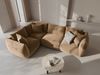 Micadoni Ecksofa Chris 4-Sitzer Links Samt Sand Bild 4