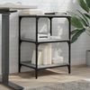vidaXL Druckerständer 3 Ablagen Grau Sonoma 50x41x75 cm Holzwerkstoff 842289 Bild 3