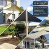 KESSER® Sonnensegel Sonnenschutz Windschutz | HDPE Gewebe | wasserabweisend & windabweisend | Dreieck | 5-Fach quer vernäht robust & stabil Schattenspender Garten Balkon Terrasse Dreieck, Creme, 5x5x5m Bild 4