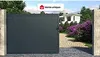 Vente-unique - NAZARIO Eingangstor Metall Grau - B 4,6 cm x H 178 cm x L 390 cm Bild 2