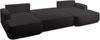AX LIVING Ablia Sofa U-Form mit Schlaffunktion Schwarze Sofa 364 cm Bild 4