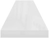 vidaXL Schweberegale 4 Stk. Hochglanz-Weiß 120x23,5x3,8 cm MDF 323759 Bild 5