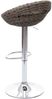 2er-Set Barhocker HWC-G26, Tresenhocker Barstuhl Drehhocker, In-/Outdoor Poly-Rattan chrom Bild 4