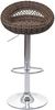 2er-Set Barhocker HWC-G26, Tresenhocker Barstuhl Drehhocker, In-/Outdoor Poly-Rattan chrom Bild 3