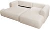 Selsey ''Ovo Mini' Eckschlafsofa rechtsseitig mit Stauraum, Easy-Clean-Chenille-Bezug, creme, 93 x 238 x 156 cm Bild 4