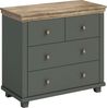 Home affaire Schubkastenkommode Evora mit 4 Schubladen, 90x42x80,5 cm (BxTxH), FSC®-zertifiziert, Kommode mit MDF-Applikationen, Landhausstil, passende Ergänzung Bild 2