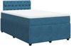 vidaXL Boxspringbett mit Matratze Blau 120x200 cm Samt 3290020 Bild 3