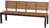 Siena Garden Gartenbank Bozen, 3er Bank, Alu graphit, Robinienholz Bild 5