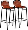 vidaXL Bar-Set 3-tlg. Altholz Massiv und Echtes Ziegenleder 246286 Bild 5