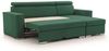 Ecksofa Schlafsofa Sofa CANTON in Stoff Camelia Grün Ottomane Rechts Bild 4