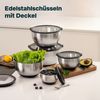 SILBERTHAL Rührschüssel Salatschüssel 12cm, Edelstahl, (1-tlg), Rutschfest dank Silikonboden, mit integrierter Skala Bild 2