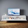 SONNI Lowboard Lowboard TV Hängend Weiß/ Schwarz TV Schrank in Wohnzimmer (Packung), 140/160/180cm tv schrank in wohnzimmer für 35''- 45'' Fernseher Bild 2