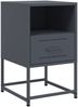 vidaXL Nachttische 2 Stk. Anthrazit 36x39x60,5 cm Stahl 846559 Bild 5
