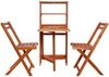 vidaXL 3-tlg. Bistro-Set Klappbar Massivholz Akazie 44013 Bild 2