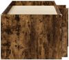 vidaXL Loft Bettgestell mit Schrank mit Regal 3 Stk. Geräucherte Eiche 3423402 Bild 4