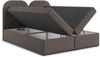 AX LIVING Boxspringbett 180x200 Migwell Grau mit Kopfteil Bettkasten Bild 3