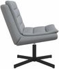 vidaXL Drehstuhl Hellgrau 63 x 75 x 76 cm Stoff 42007350 Bild 3