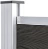 vidaXL Zaunelement WPC 95x186 cm Grau 148978 Bild 5