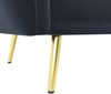 Ecksofa Sitzfläche 191,5x130,5x80 cm, Velvet schwarz, 3-stufig verstellbare Rückenlehne und Schlaffunktion Bild 5