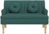 vidaXL Sitzbank mit Kissen Dunkelgrün 113x64,5x75,5 cm Stoff 372134 Bild 3