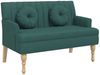 vidaXL Sitzbank mit Kissen Dunkelgrün 113x64,5x75,5 cm Stoff 372134 Bild 2