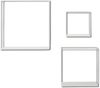 KHG Wandregal 3er Set weiß aus Metall pulverbeschichtet, großes Regal 40 x 40 x 15 cm, Hängeregal ideal für Bücher, Pflanzen & Deko, für Wohn-, Ess-, Schlaf-, Badezimmer & Küche Bild 5