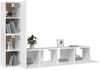 vidaXL TV Schrank Set 4-tlg., Holzwerkstoff weiß, 80 x 30 x 30 cm / 30,5 x 30 x 60 cm Bild 4