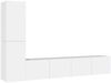 vidaXL TV Schrank Set 4-tlg., Holzwerkstoff weiß, 80 x 30 x 30 cm / 30,5 x 30 x 60 cm Bild 2