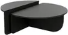 Vente-unique - ALOEVA Couchtisch Holz, Platte Schwarz - B 60 cm x H 30 cm x L 90 cm Bild 3