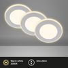 Briloner LED-Einbauleuchten 3er Set 4,9W 425lm chrom-matt Nachtlicht Bild 5
