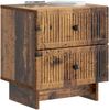 vidaXL Nachttisch Altholz 43 x 34,5 x 47,5 cm Holzwerkstoff 893851 Bild 2