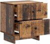 vidaXL Nachttisch Altholz 43 x 34,5 x 47,5 cm Holzwerkstoff 893851 Bild 3