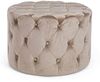 Pouf Lorella in Samt-Optik, Taupe, 60 x 60 x 42 cm Bild 5