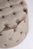Pouf Lorella in Samt-Optik, Taupe, 60 x 60 x 42 cm Bild 2