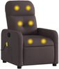 vidaXL Massagesessel Dunkelbraun Stoff 374211 Bild 2