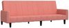 vidaXL Schlafsofa 2-Sitzer Dunkelgrau Samt, Rosa, Samt Bild 2