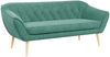 Sofa, Skandinavischer Stil, Holzbeine - PIRS - 3 Sitzer - Grün - Stoff Bild 2