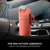 Ninja Thirsti Wasserflasche, Thermobecher to go, 700ml, auslaufsicherer Deckel, für kohlensäurehaltige, heiße & kalte Getränke, dreifach isolierter Travel Mug, Edelstahlflasche, Koralle, DW2401EUUKPE Bild 2