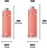 Ninja Thirsti Wasserflasche, Thermobecher to go, 700ml, auslaufsicherer Deckel, für kohlensäurehaltige, heiße & kalte Getränke, dreifach isolierter Travel Mug, Edelstahlflasche, Koralle, DW2401EUUKPE Bild 3