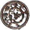 Blumenhocker Metall Schwarz Rund 52 cm Blumenständer 18215 Blumensäule Antik Pflanzenständer Pflanzenhocker Vintage Bild 5