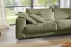 KAWOLA Sofa MADELINE Ecksofa Cord olivgrün Recamiere rechts 86 x 224 x 325 cm Bild 4
