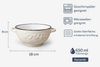 WestCraft Suppenschale Landhaus Suppenschüsselmix mit Griff Schüssel für heisse Suppen 650 ml, Keramik, (4-tlg), auch für Nudeln, Reis, Desserts, Salate, Suppen, Haferflocken Porridge Bild 2