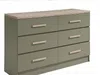 Vente-unique - SKAIDO Kommode Holz, Platte GrünBeige - B 40 cm x H 81,9 cm x L 120 cm Bild 4