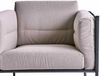 Gartensessel Delux von Brafab aus Edelstahl und Stoff, modern mit Kissen, schwarz-beige Bild 2