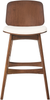 Set mit 2 Barstühlen CHARLESTON Holz Braun Hellbeige Bild 5