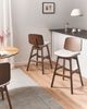 Set mit 2 Barstühlen CHARLESTON Holz Braun Hellbeige Bild 3