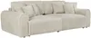 Vente-unique - TELARO Sofa Stoff Beige - B 138 cm x H 94 cm x L 286 cm Bild 4