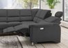 Polstergarnitur >Ludwigshafen< Motor-Relaxfunktion, Schlaffunktion, schwarz - 268x113x222cm (BxHxT) Bild 5
