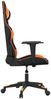 vidaXL Gaming-Stuhl mit Massagefunktion Schwarz und Orange Kunstleder 345517 Bild 4