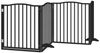 vidaXL 12-tlg. Hundetor mit Tür Faltbar Schwarz 960 cm Pappelholz 3155632 Bild 3